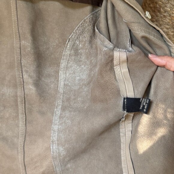 Coach Leather Shirt Jacket Size 8 - Picture 5 of 16